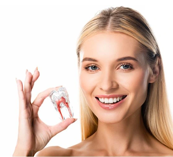 Patient receiving treatment in a modern dental suite