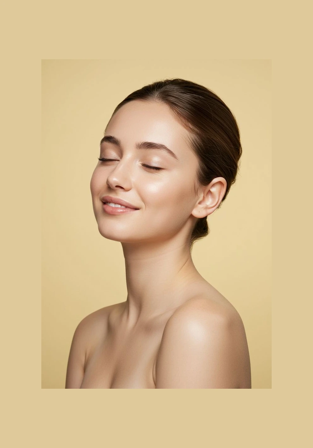 Woman with calm, even-toned skin